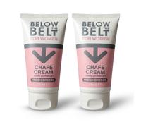 Below The Belt Women's Anti Chafing Cream for Thighs, Under-Bust and Buttocks with a Fresh Breeze Scented Care - 75ml Duo Pack