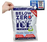 Below Zero Jumbo Size Reusable Ice Packs for Large Coolers and Lunch Bags - Patent Pending Coldest and Longest Lasting Technology, 48 Hour Cooling Ice Gel Pack. Add Water and Freeze - 2PK XL 14”x10”