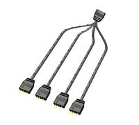 BELOWSYALER 1-to-4 ARGB Splitter Cable 5V RGB 3-pin LED Sync- Cable For ARGB Series Hub Cord 33cm/13in