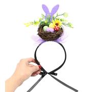 BELOWSYALER 2023 Lovely Easter Day Headbands Bird Nest Hair Hoop Eggs Headwear Cute Egg Hairband Party Hair Hair Hoops