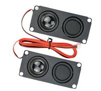 BELOWSYALER 2pack 10045 Double Speakers for Advertising Machine with Enhances Basses and 5W 10W Power Option Commercial Double Speakers