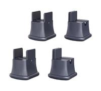 BELOWSYALER 4PCS Quiet Rolling Furniture Leg Elevators 360 Degree Design Zinc Construction Foot Protectors Multi Directional Sliders