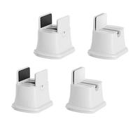 BELOWSYALER 4PCS Quiet Rolling Furniture Leg Elevators 360 Degree Design Zinc Construction Foot Protectors Multi Directional Sliders