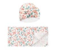 BELOWSYALER Blanket For Baby Newborn Hat Photos Wrap Blanket For Infant 0-3M Newborns Wrap Cloth Comfortable Two Piece Set Newborn Cap And