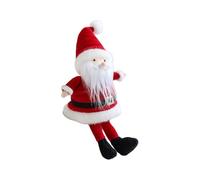BELOWSYALER Christmas Santa Snowman Plush Sitting Dolls Creative Decorative Piece For Mantels Decors Christmas Office Desk Plush Decoration