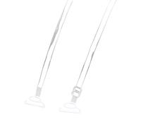 BELOWSYALER Clear Adjustable Bra Straps Extra Long Thin Anti Slip Invisible Underwear Shoulder Straps For Strapless Dresses And Tops