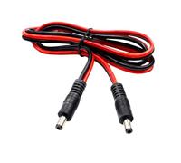 BELOWSYALER DC5525 Adapter Cable | 5.5 X 2.5 Mm 14 AWG 1 Meter Male Plug Connector Line for Security Camera, LED Lighting, Fan, 12-24 Devices
