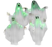 BELOWSYALER Eerie Illuminated White Specter Yard Decoration LED Lighted Hanging Ornament for Themed Parties Hanging Manifestation for Halloween