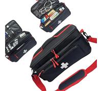 BELOWSYALER Essential Bolus Planner Bag Thin Transportable Large Storage Multiple Pouches for Efficient Medication Organization Crisis Care Compact Pliable Medication Planner Bag with Hook