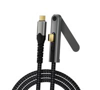 BELOWSYALER Fast Speed USB C Cable 100W Fast Charging 20Gbps Data Sync and Adjustable Phone Stand Usb C Video Cable