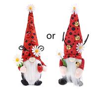 BELOWSYALER Gnomes Kitchen Tiered Tray Decorations Plush Swedish Tomtes Scandinavian Figurine Spring Household Ornaments Gnomes Decorations For Yard