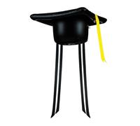 BELOWSYALER Inflatable Graduation Cap Car Decoration for Celebrations Built From PVC Perfect for Parties and Special Occasions Safe Driving Celebration Hat