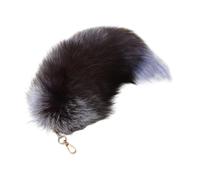 BELOWSYALER Key Chain,Imitation Furs Foxes Tail Pendant Toy Animal Pendant Keychain for Valentines Day Decor Craft DIY Accessory Supplies