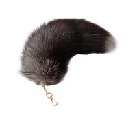 BELOWSYALER Key Chain,Imitation Furs Foxes Tail Pendant Toy Animal Pendant Keychain for Valentines Day Decor Craft DIY Accessory Supplies