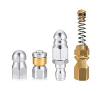 BELOWSYALER Metal Jetting Nozzle Attachment for Pressure Washers Designed for Efficient Drain Sewer Cleaning 360 Degree Sprayed Pattern Easy Grip Pressure Washer