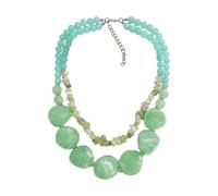 BELOWSYALER Modern Geometric Designs Acrylic Layer Necklace Suitable for All Season and Occasions Irregular Acrylic Necklace