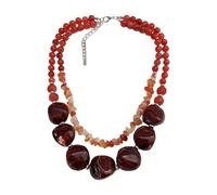BELOWSYALER Modern Geometric Designs Acrylic Layer Necklace Suitable for All Season and Occasions Irregular Acrylic Necklace