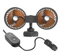 BELOWSYALER Vehicle Mounted USB Fan Car Head Angle Adjustable Cooler Fan Auto Suction Cup Cooling For Dashboard Home Office Cooling Dashboard Suction Cup Air Circulator