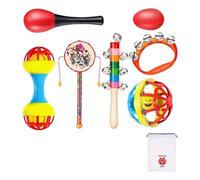 BELOWSYALER Vibrant Baby Rattle Shaking Toy Safe Infant Sensory Development Auditory Developmental Sand Hammer Toy