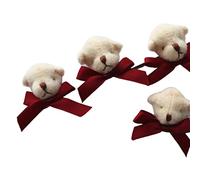 BELOWSYALER Women Winter Warm Faux Collar Scarf Shawl Deer Antlers Earmuff Fake Wrist Cuffs Leg Warmers Cartoon Bear Brooch Pin Leg Warmers Black