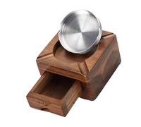 BELOWSYALER Wooden Square Clinker Tray with Built in Storage Drawer for Enthusiasts and Collectors Elegant Wooden Ashtray