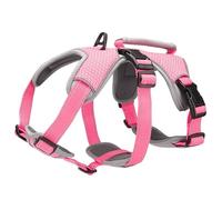 BELPRO Multi-Use Support Dog Harness, Escape Proof No Pull Reflective Adjustable Vest with Durable Handle, Dog Walking Harness for Big/Active Dogs (Pink, L)