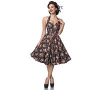 Belsira Corset Dress Women Medium-Length Dress Black XL, 65% Cotton, 33% Polyester, 2% Elastane,