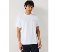 Belstaff Alloy Linear Left Chest Logo T-Shirt - White, White, Size L, Men White