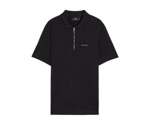 Belstaff Alloy Logo Stretch-cotton Polo Shirt - Black - S