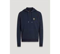 Belstaff Cotton Fleece Casual Hoodie Dark Ink