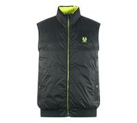 Belstaff Flash Circuit Reversible Down Filled Men's Gilet Jacket - Black / Neon Yellow - M