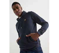 Belstaff Left Chest Patch Logo Regular Fit Overhead Hoodie, Navy, Size L, Men Navy