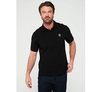 Men's Belstaff Short Sleeve Polo Shirt Black - Size: 46