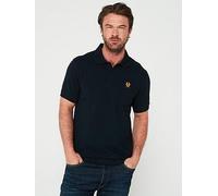 Belstaff Left Chest Patch Logo Regular Fit Polo Shirt, Dark Blue, Size 3Xl, Men Dark Blue