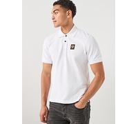 Belstaff Left Chest Patch Logo Regular Fit Polo Shirt, White, Size L, Men White