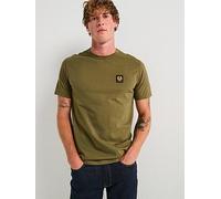 Belstaff Mens Short Sleeved T-Shirt True Olive - Green - Size X-Large