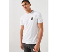 Belstaff Mens Chest Patch Lightweight Cotton Jersey T Shirt XXXL White