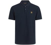 BELSTAFF Mens Small Logo Poloshirt In Dark Ink Size: M, Colour: Navy Fabric