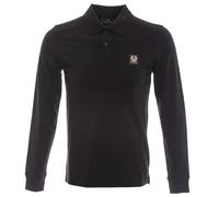 Belstaff Long Sleeve Polo Shirt Colour : Black, Size : Extra Large