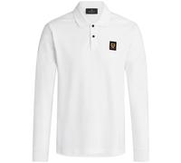 Belstaff Long Sleeve Polo Shirt - White - 104283-WHT LS POLO SHRT Colo