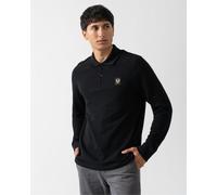 Belstaff Long Sleeved Mens Essentials Polo - Black - Black - M