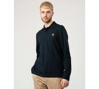 Belstaff Long Sleeved Mens Essentials Polo - Dark Ink - Dark Ink - XXL