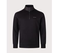 Belstaff Men's Cotton Fleece Alloy Quarter Zip Sweatshirt - Black - Size: 38/Regular