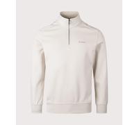 Belstaff Mens Alloy Quarter Zip Sweatshirt - Colour: Stone Beige - Size: XXL