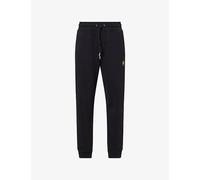 Belstaff Mens Belstaff Brand-Patch Tapered-Leg Cotton-Jersey Jogging Bottoms Black M