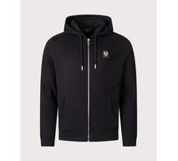 Men's Belstaff Zip Through Hoodie - Black - Size: 38/Regular