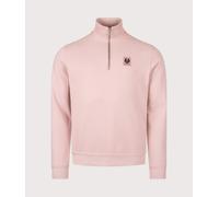 Quarter Zip Sweatshirt Dusty Pink, XXL