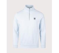 Belstaff Quarter Zip Sweatshirt - Sky Blue - Sky Blue - M
