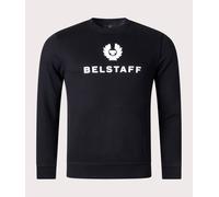 Belstaff Mens Belstaff Signature Crewneck Sweatshirt - Colour: Black / Off White - Size: Large