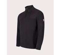 Belstaff Mens Commander Quarter Zip Jumper - Colour: Black - Size: XL XL